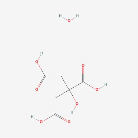 Citric acid monohydrate التركيب الكيميائي