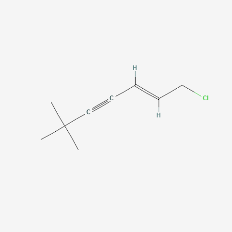 1-Chloro-6,6-dimethyl-2-hepten-4-yne, cis + trans 化学構造