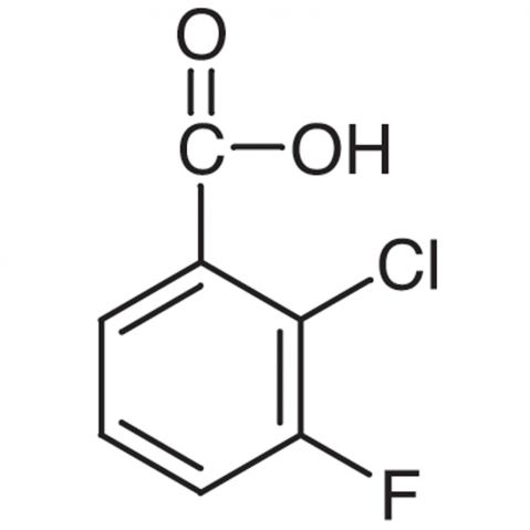 2-Chloro-3-fluorobenzoic acid Chemische Struktur