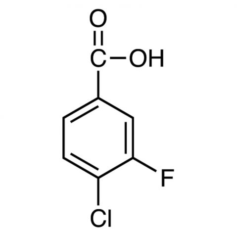 4-Chloro-3-fluorobenzoic acid Chemical Structure