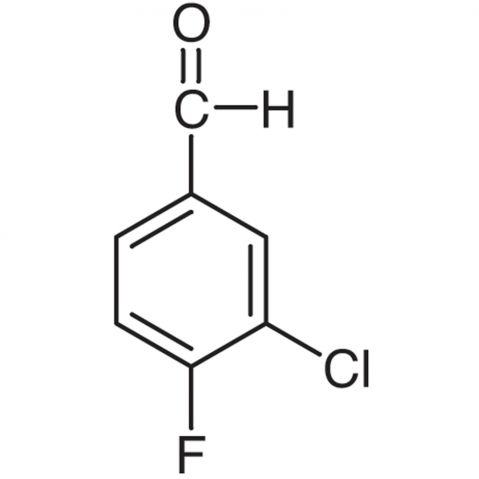 3-Chloro-4-fluorobenzaldehyde التركيب الكيميائي