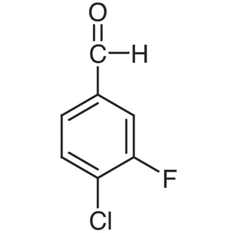 4-Chloro-3-fluorobenzaldehyde Chemische Struktur