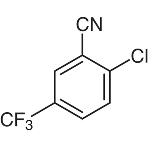 2-Chloro-5-(trifluoromethyl)benzonitrile 化学構造