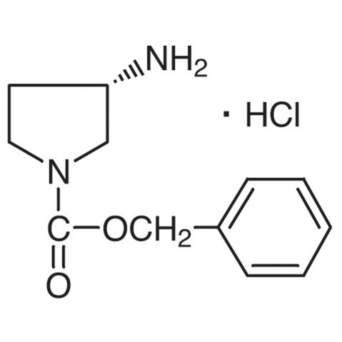 (S)-3-Amino-1-Cbz-pyrrolidine Hydrochloride Chemical Structure