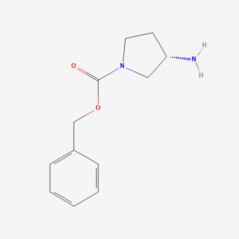 (S)-(+)-1-Cbz-3-aminopyrrolidine 化学構造