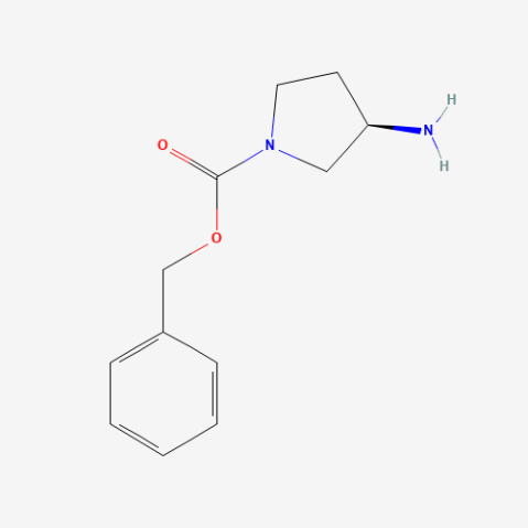 (R)-(-)-1-Cbz-3-aminopyrrolidine Chemische Struktur