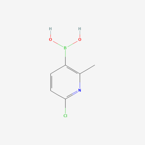 6-Chloro-2-methylpyridine-3-boronic 化学構造