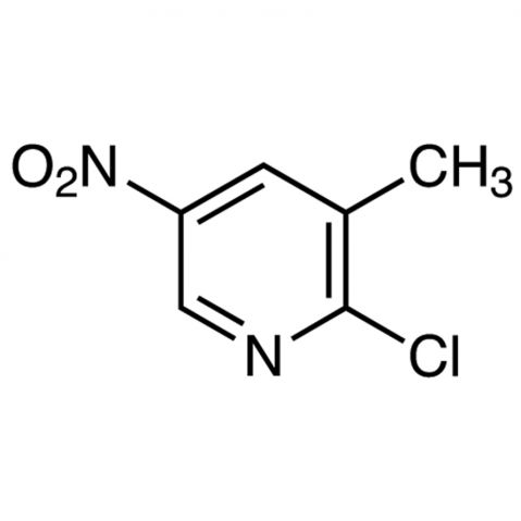 2-Chloro-3-methyl-5-nitropyridine 化学構造