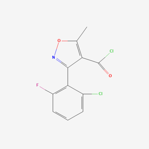 3-(2-Chloro-6-fluorophenyl)-5-methylisoxazole-4-carbonyl chloride Chemical Structure