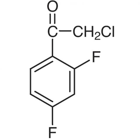 2-Chloro-2',4'-difluoroacetophenone التركيب الكيميائي