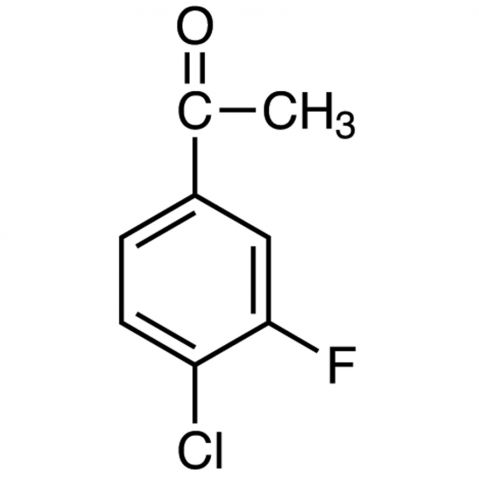 4'-Chloro-3'-fluoroacetophenone 化学構造