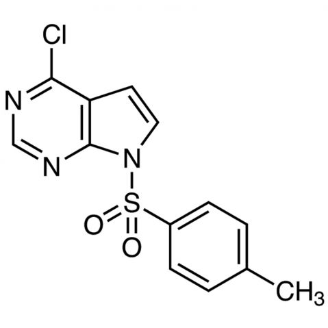 4-Chloro-7-tosyl-7H-pyrrolo[2,3-d]pyrimidine التركيب الكيميائي