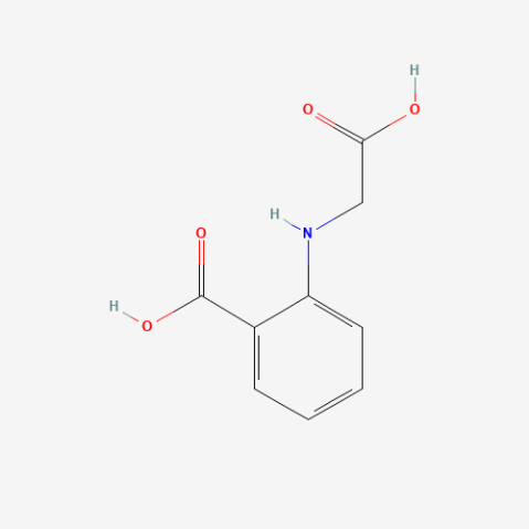 N-(2-Carboxyphenyl)glycine 化学構造