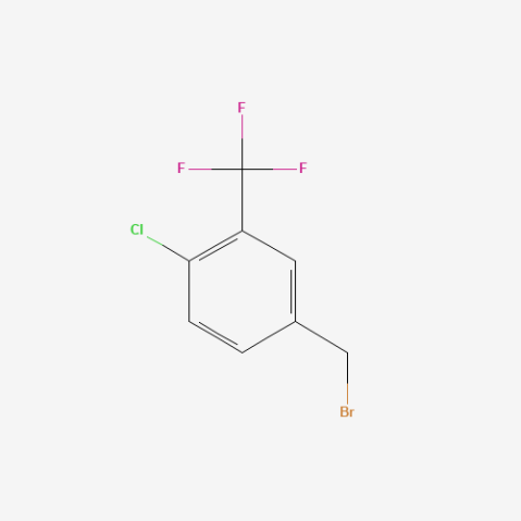 4-Chloro-3-(trifluoromethyl)benzyl bromide التركيب الكيميائي