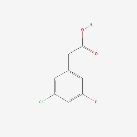 3-Chloro-5-fluorophenylacetic acid Chemical Structure