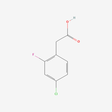 4-Chloro-2-fluorophenylacetic acid Chemical Structure