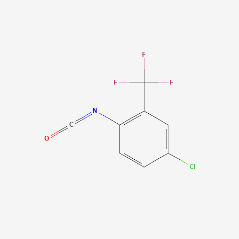 4-Chloro-2-(trifluoromethyl)phenyl isocyanate التركيب الكيميائي