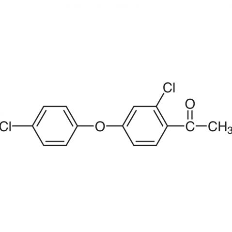 2'-Chloro-4'-(4-chlorophenoxy)acetophenone التركيب الكيميائي