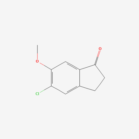 5-Chloro-6-methoxy-1-indanone 化学構造