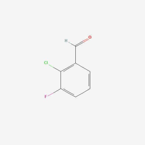 2-Chloro-3-fluorobenzaldehyde Chemische Struktur