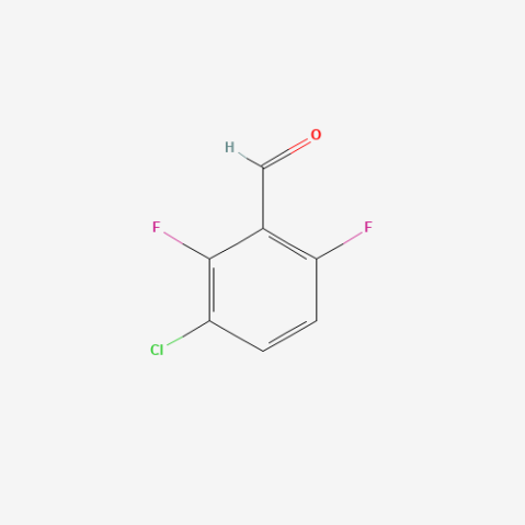 3-Chloro-2,6-difluorobenzaldehyde 化学構造