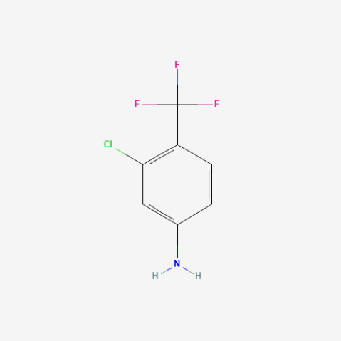 3-Chloro-4-(trifluoromethyl)aniline 化学構造