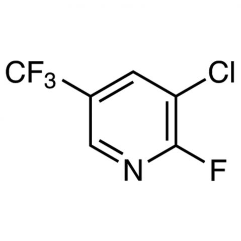 3-Chloro-2-fluoro-5-(trifluoromethyl)pyridine 化学構造