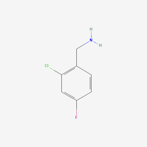 2-Chloro-4-fluorobenzylamine Chemische Struktur