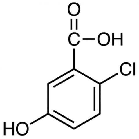 2-Chloro-5-hydroxybenzoic acid التركيب الكيميائي