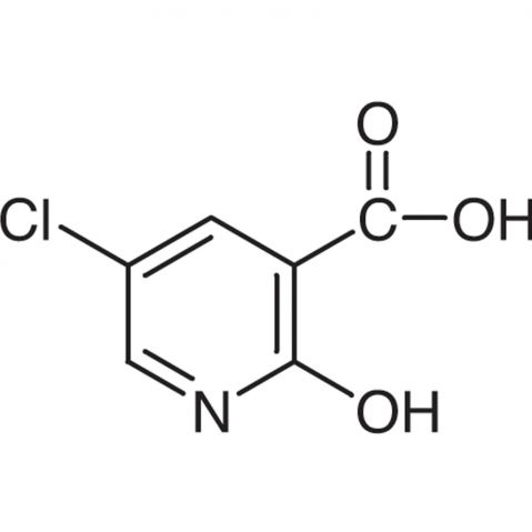 5-Chloro-2-hydroxynicotinic acid التركيب الكيميائي