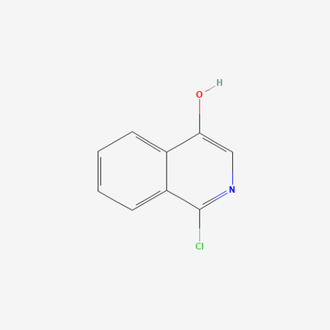 1-Chloro-4-hydroxyisoquinoline 化学構造