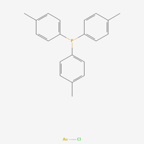 Chloro[tri(p-tolyl)phosphine]gold(I) 化学構造