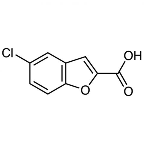 5-Chlorobenzofuran-2-carboxylic Acid Chemische Struktur