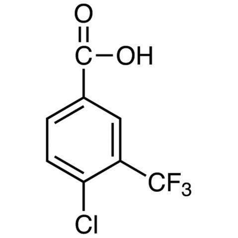 4-Chloro-3-(trifluoromethyl)benzoic acid Chemical Structure