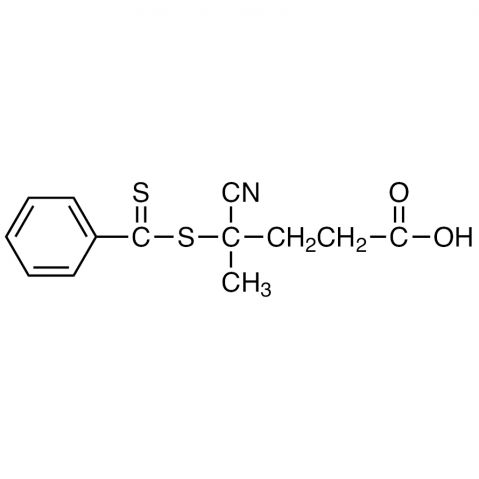 4-Cyano-4-(phenylcarbonothioylthio)pentanoic Acid 化学構造