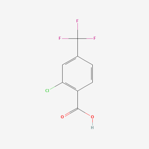 2-Chloro-4-(trifluoromethyl)benzoic acid 化学構造