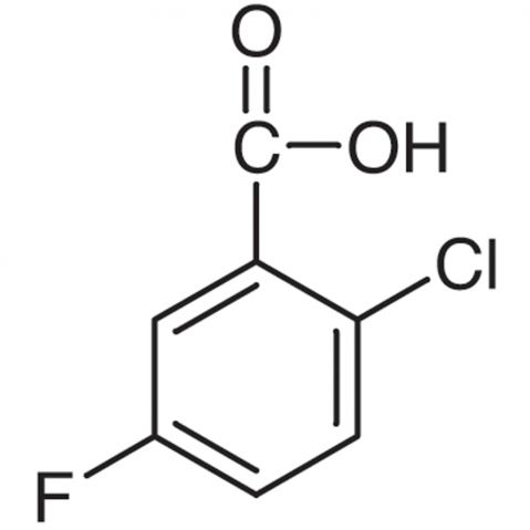 2-Chloro-5-fluorobenzoic Acid التركيب الكيميائي