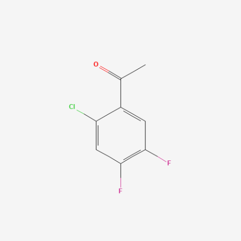 2’-Chloro-4’，5’-difluoroacetophenone Chemical Structure