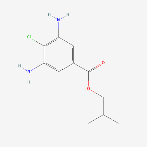 4-Chloro-3，5-DiaminobenzoicAcidIsobutylEster Chemische Struktur