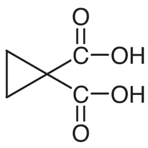 1,1-Cyclopropanedicarboxylic Acid Chemische Struktur