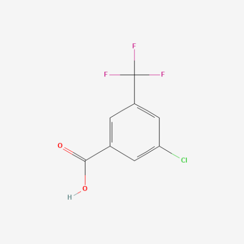 3-Chloro-5-(trifluoromethyl)benzoic acid Chemical Structure