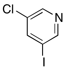 3-chloro-5-iodo-pyridine التركيب الكيميائي