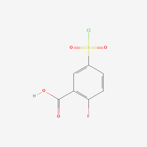 5-Chlorosulfonyl-2-fluorobenzoic acid التركيب الكيميائي