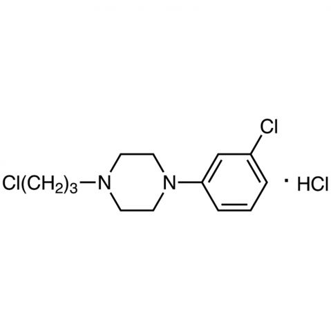 1-(3-Chlorophenyl)-4-(3-chloropropyl)piperazine Hydrochloride Chemical Structure