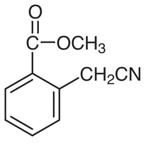 2-(Cyanomethyl)benzoic Acid Methyl Ester 化学構造