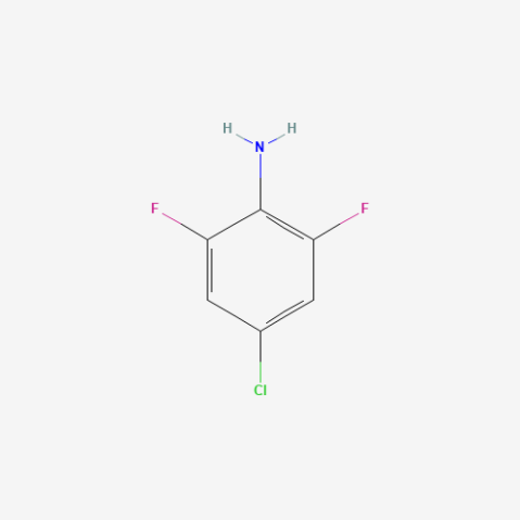 4-Chloro-2,6-difluoroaniline Chemische Struktur