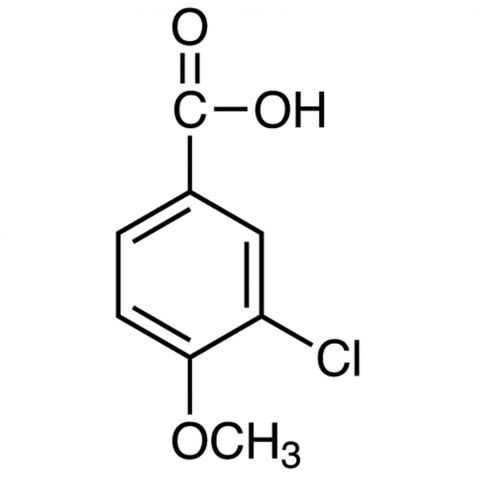 3-Chloro-4-Methoxybenzoic Acid التركيب الكيميائي