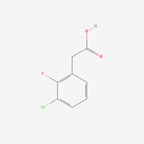 3-Chloro-2-fluorophenylacetic acid Chemical Structure