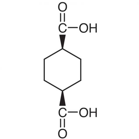 cis-1,4-Cyclohexanedicarboxylic Acid 化学構造