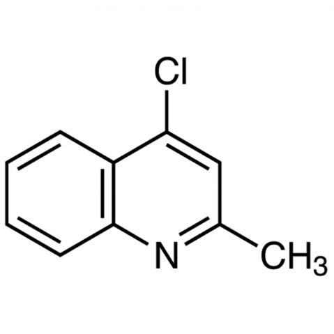 4-Chloro-2-methylquinoline Chemical Structure